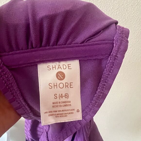 Shade & Shore Women's Bandeau Cut Out One Piece  Swimsuit Small - Picture 8 of 8